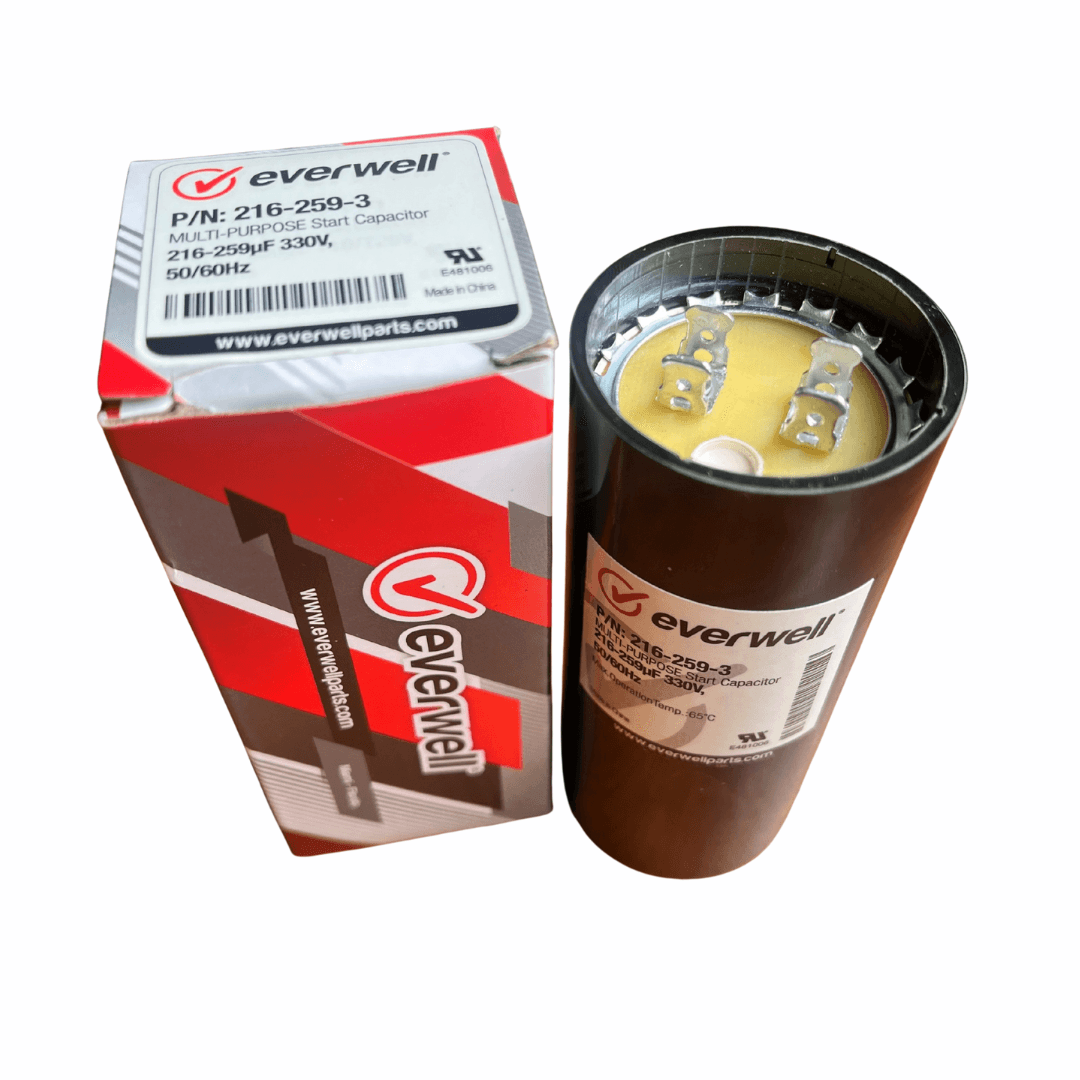 Capacitor de Arranque 216-259µF x 330 V - EVERWELL - Imagen 2